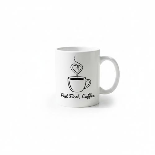 But First Coffee Mug Mockup
