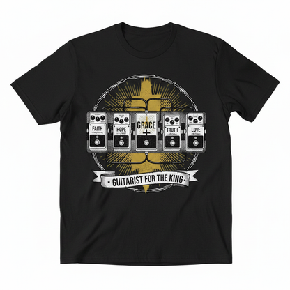 Grace Pedal Faith - Black Tee Mockup